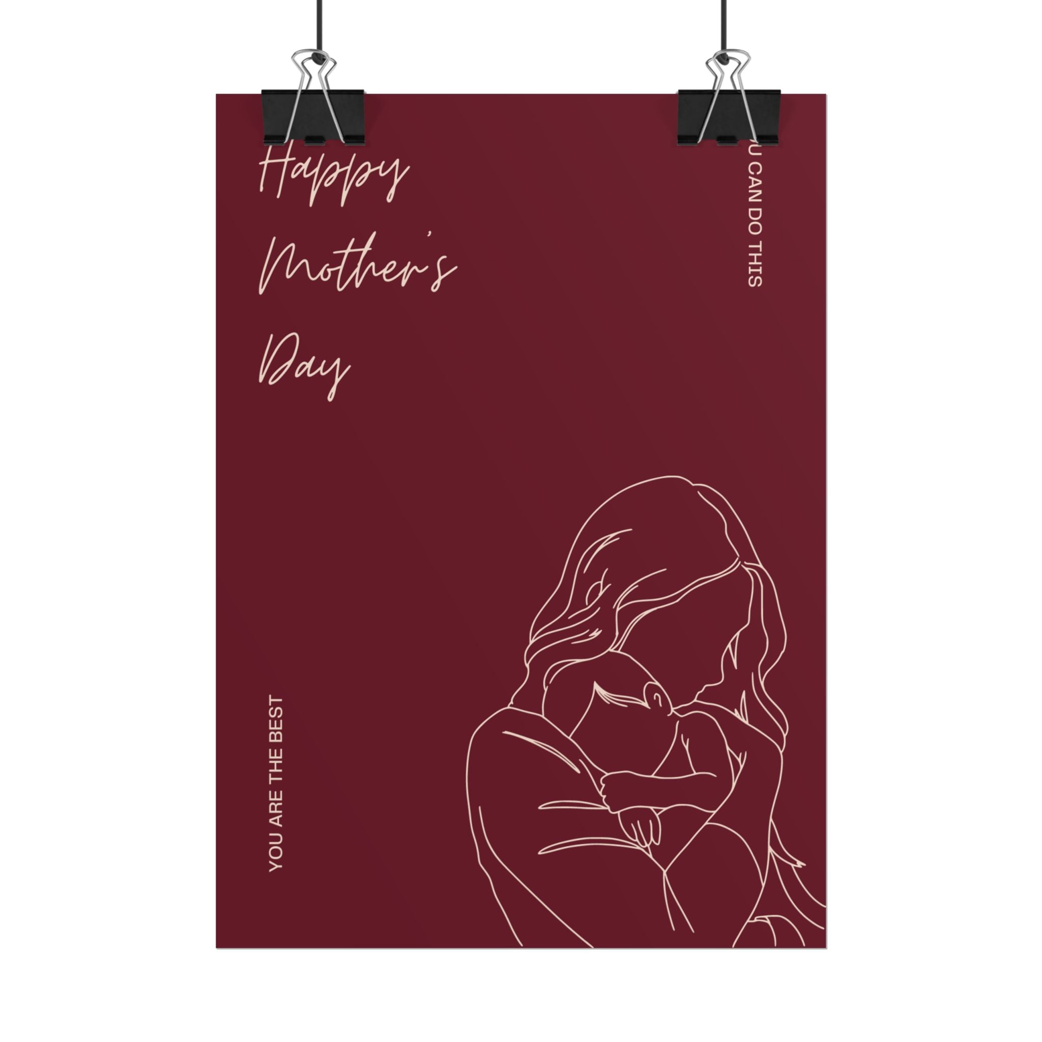 Mother's Day Rolled Poster — Floral Gift Print
