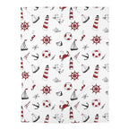 Lighthouse Baby Swaddle Blanket — Cute Coastal Newborn Wrap