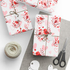 Valentine Love Birds Wrapping Paper