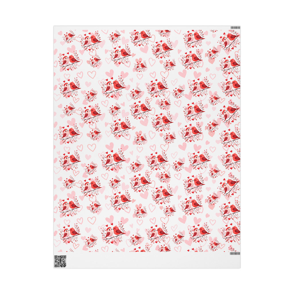 Valentine Love Birds Wrapping Paper