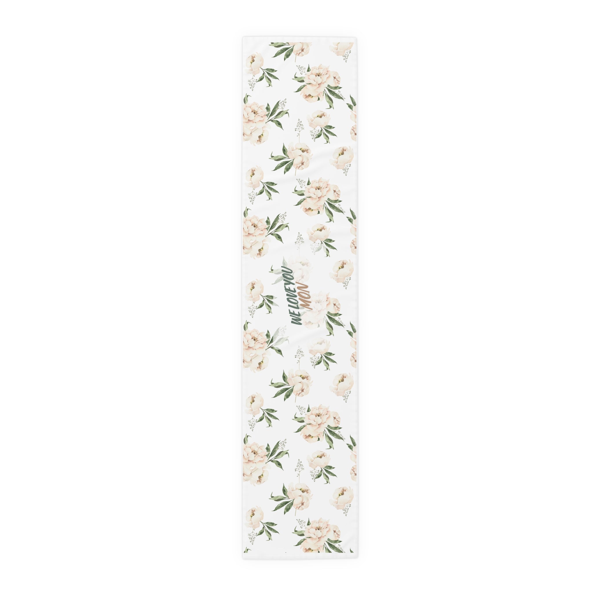 Floral Table Runner — Cotton-Blend Flower Design for Dining & Entertaining