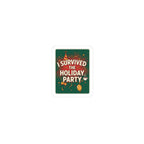 I Survived the Holiday Party Sticker | funny holiday sticker, party small talk humor