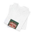 I Survived the Holiday Party Tee | funny holiday shirt, holiday survival tee