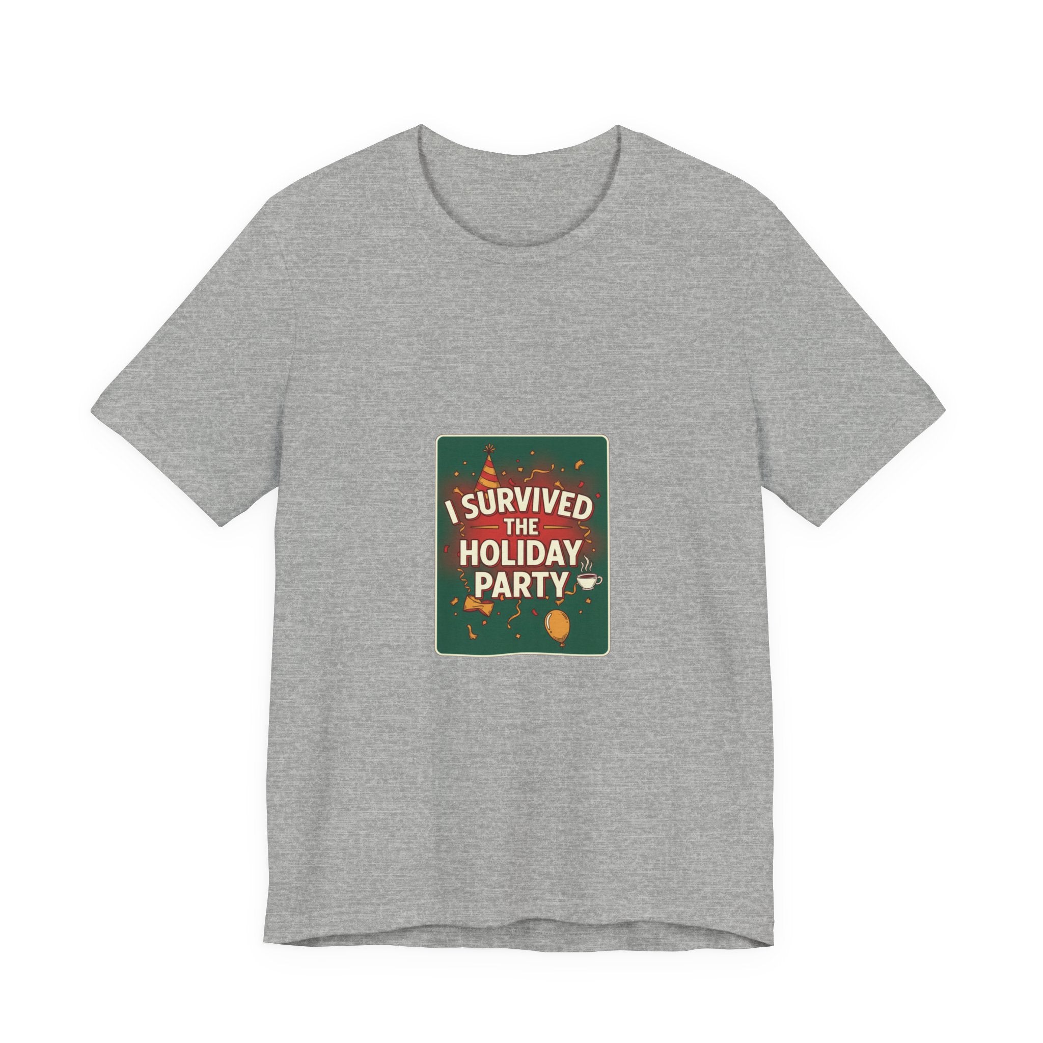 I Survived the Holiday Party Tee | funny holiday shirt, holiday survival tee