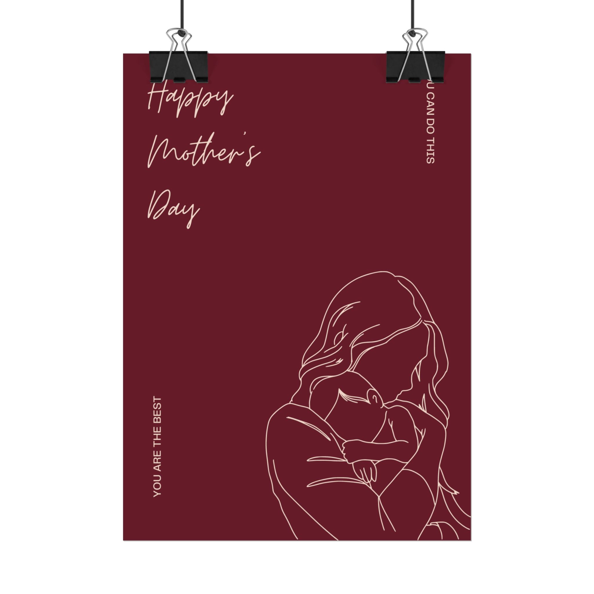 Mother's Day Rolled Poster — Floral Gift Print