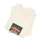 I Survived the Holiday Party Tee | funny holiday shirt, holiday survival tee