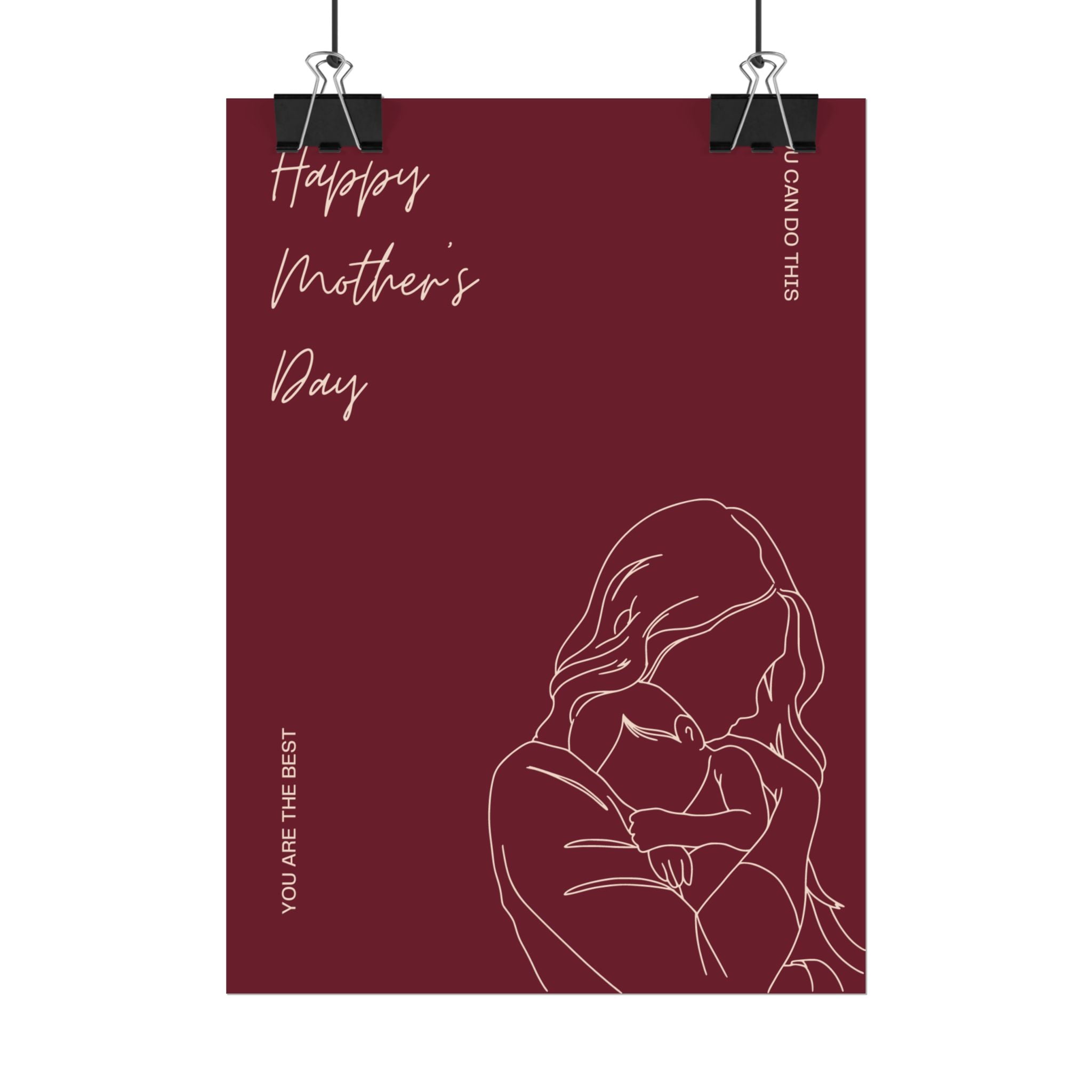 Mother's Day Rolled Poster — Floral Gift Print