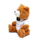 Plush Teddy Bear with Bowtie & ‘When I Follow My Heart It Leads Me to You’ T‑Shirt — Romantic Gift Plush