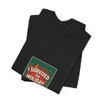 I Survived the Holiday Party Tee | funny holiday shirt, holiday survival tee