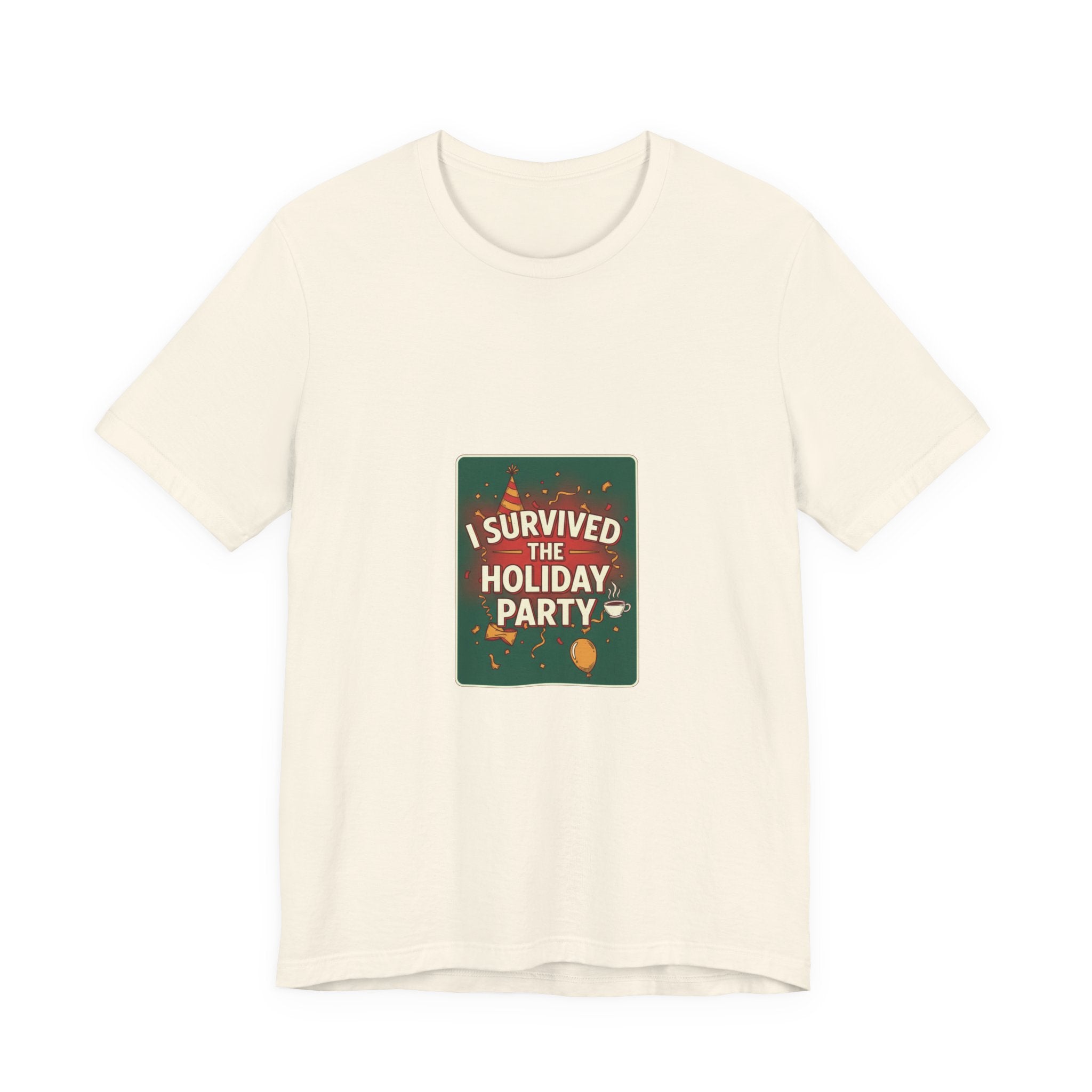 I Survived the Holiday Party Tee | funny holiday shirt, holiday survival tee