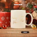 New Year, New Me Coffee Mug — Gold Script Accent Mug (11/15oz)