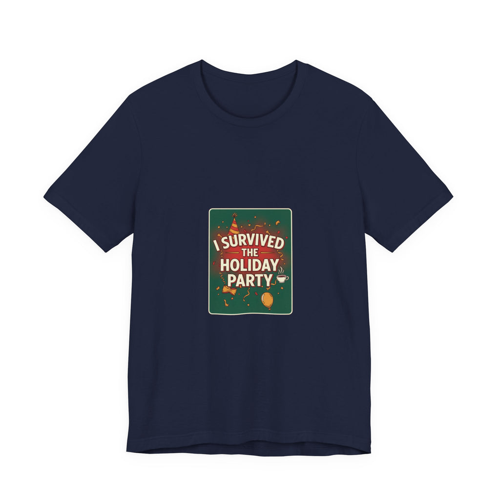 I Survived the Holiday Party Tee | funny holiday shirt, holiday survival tee