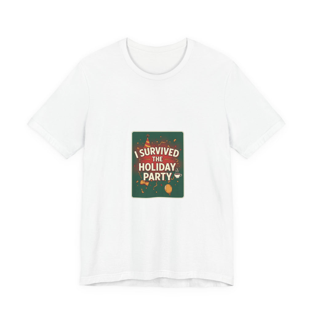 I Survived the Holiday Party Tee | funny holiday shirt, holiday survival tee