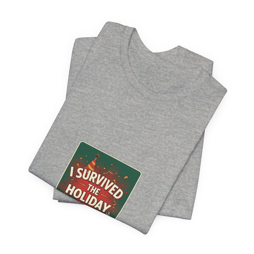 I Survived the Holiday Party Tee | funny holiday shirt, holiday survival tee