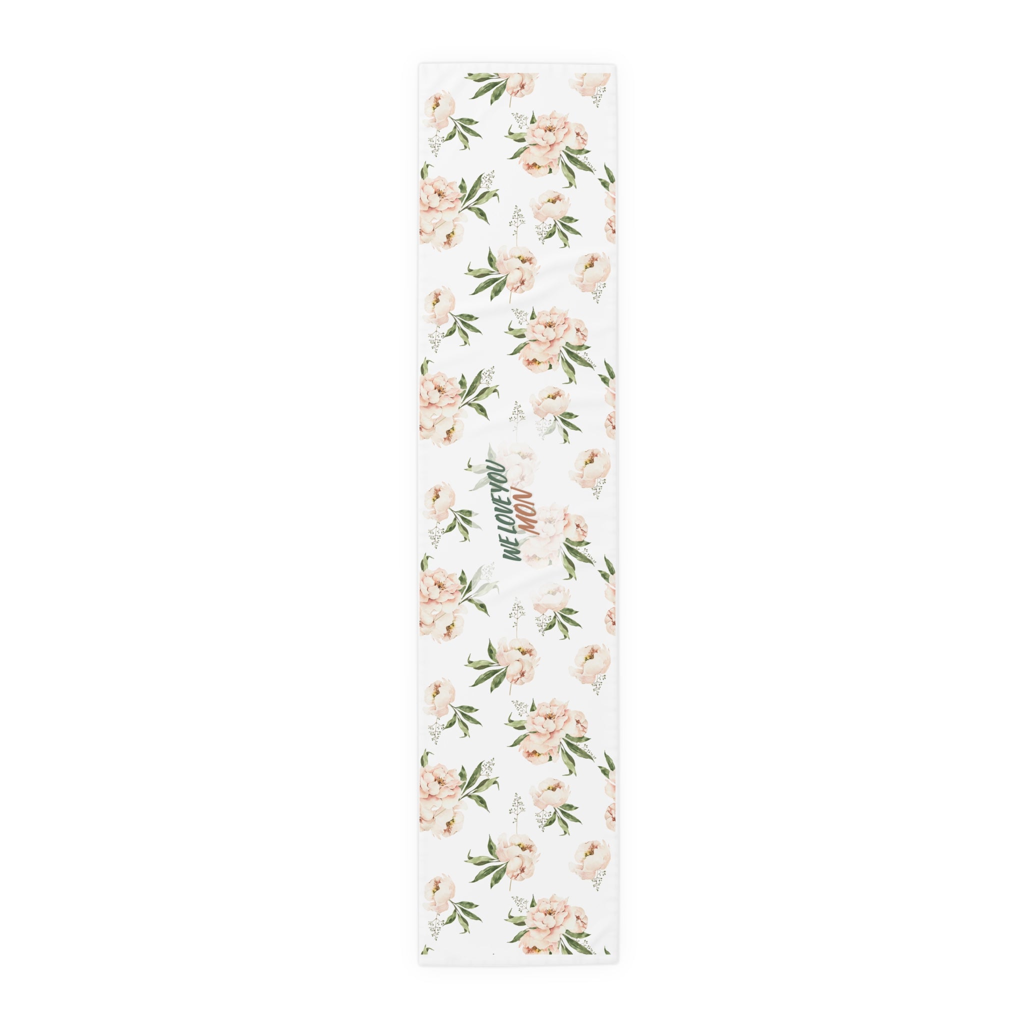 Floral Table Runner — Cotton-Blend Flower Design for Dining & Entertaining