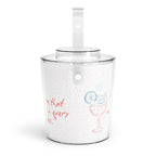Ice Bucket — "Ice Bucket Love" Gift Set with Tongs