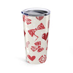 Valentine's Day 20oz Tumbler — 'Full of Red Heart' Love Travel Mug