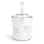 Ice Bucket — "Ice Bucket Love" Gift Set with Tongs