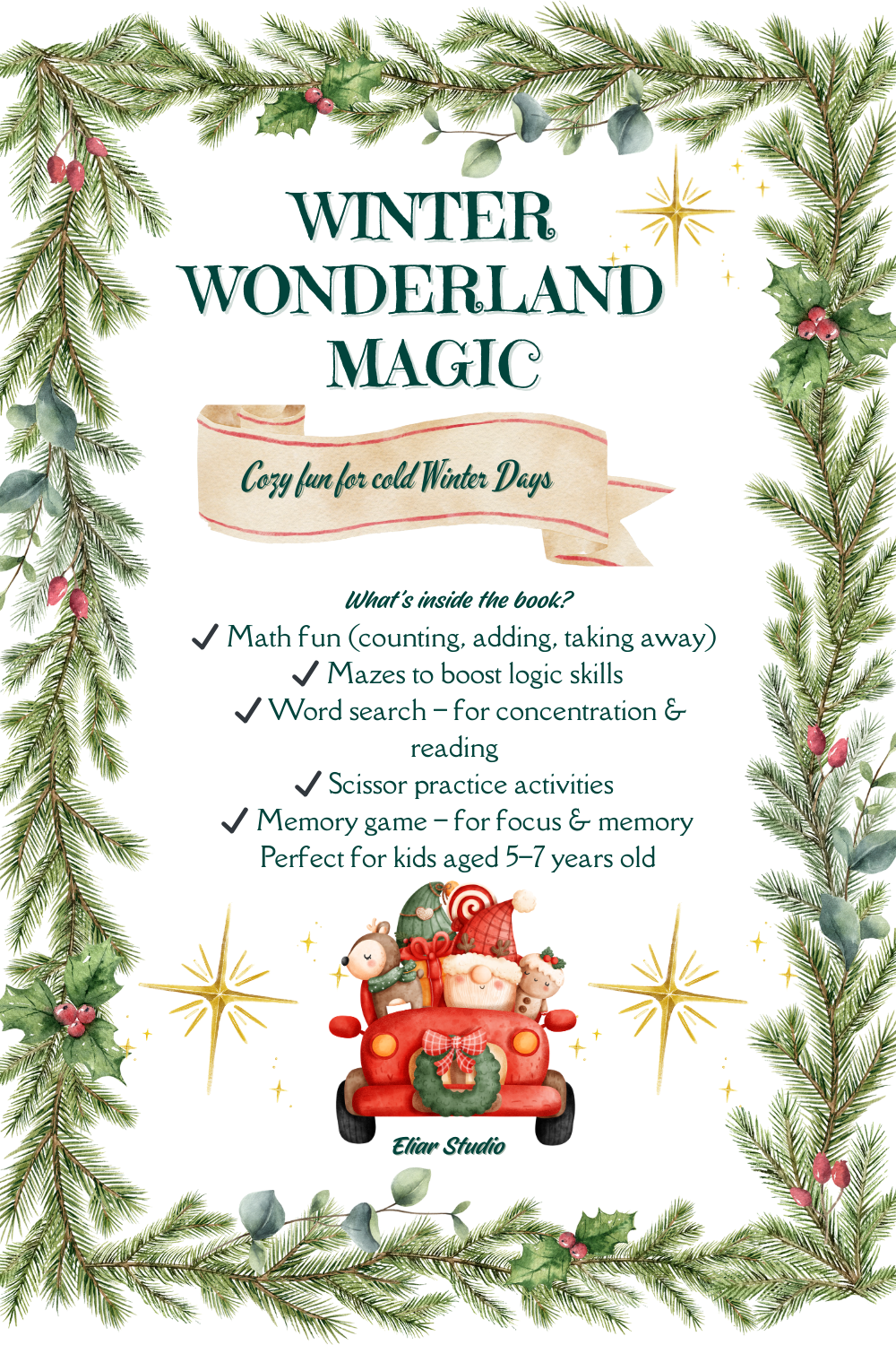 Winter Wonderland Magic Activity Book